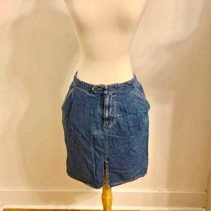 Retro Liz Claiborne Denim Pocket Skirt